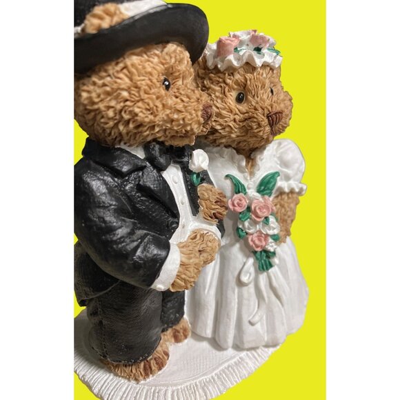 The Windsor Bears Of Cranbury Commons Mr. & Mrs. Windsor Wedding Figurine 1991 - Picture 7 of 11